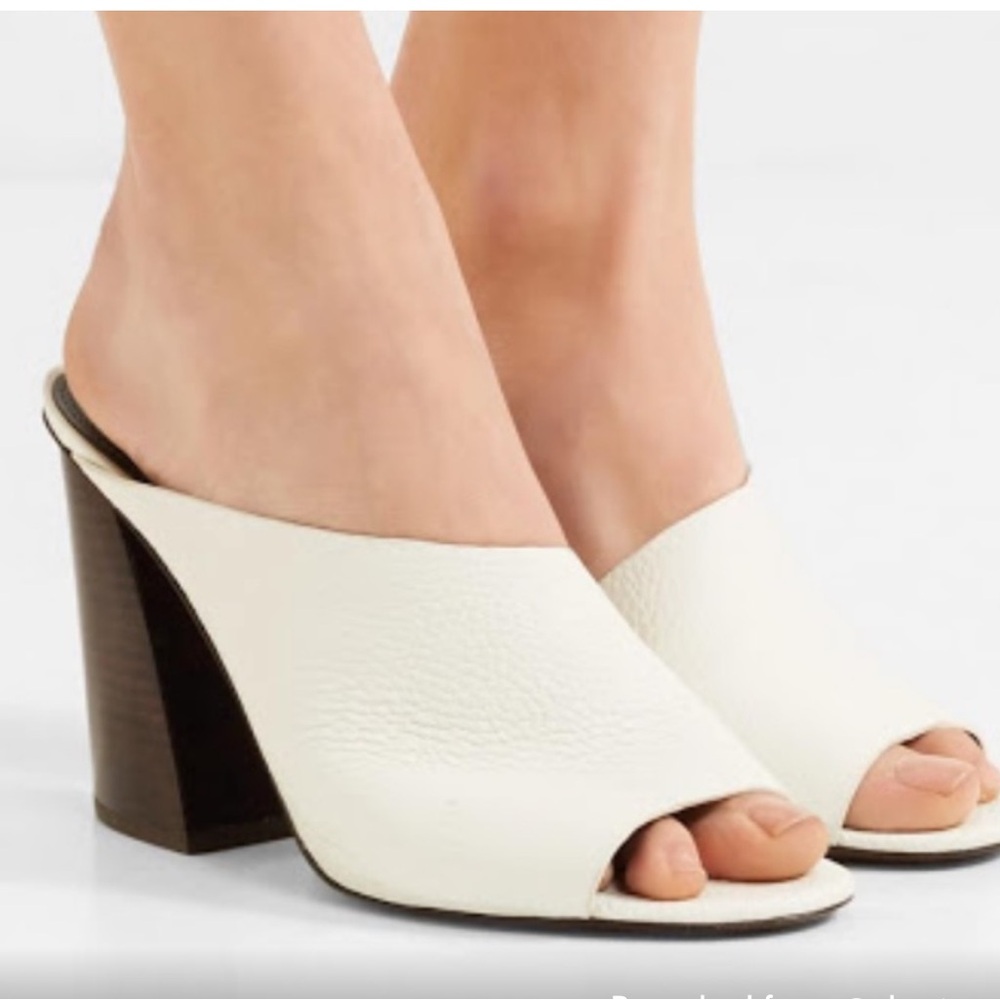 Mercedes Castillo white grained calf sandals - Picture 1 of 6